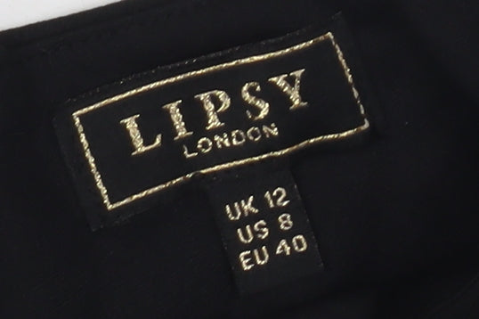 Lipsy Women's Black Sheath Dress 12