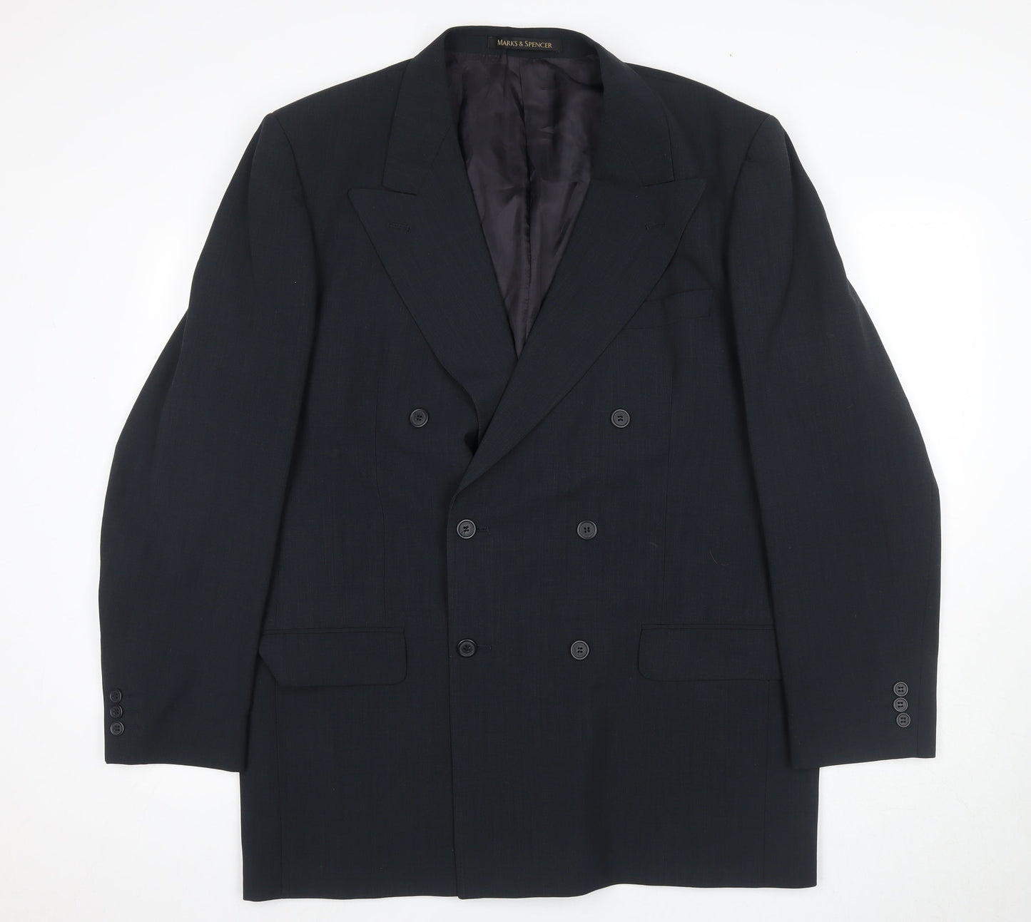 Marks and Spencer Men's Blue Suit Jacket 44L Long