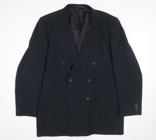 Marks and Spencer Men's Blue Suit Jacket 44L Long