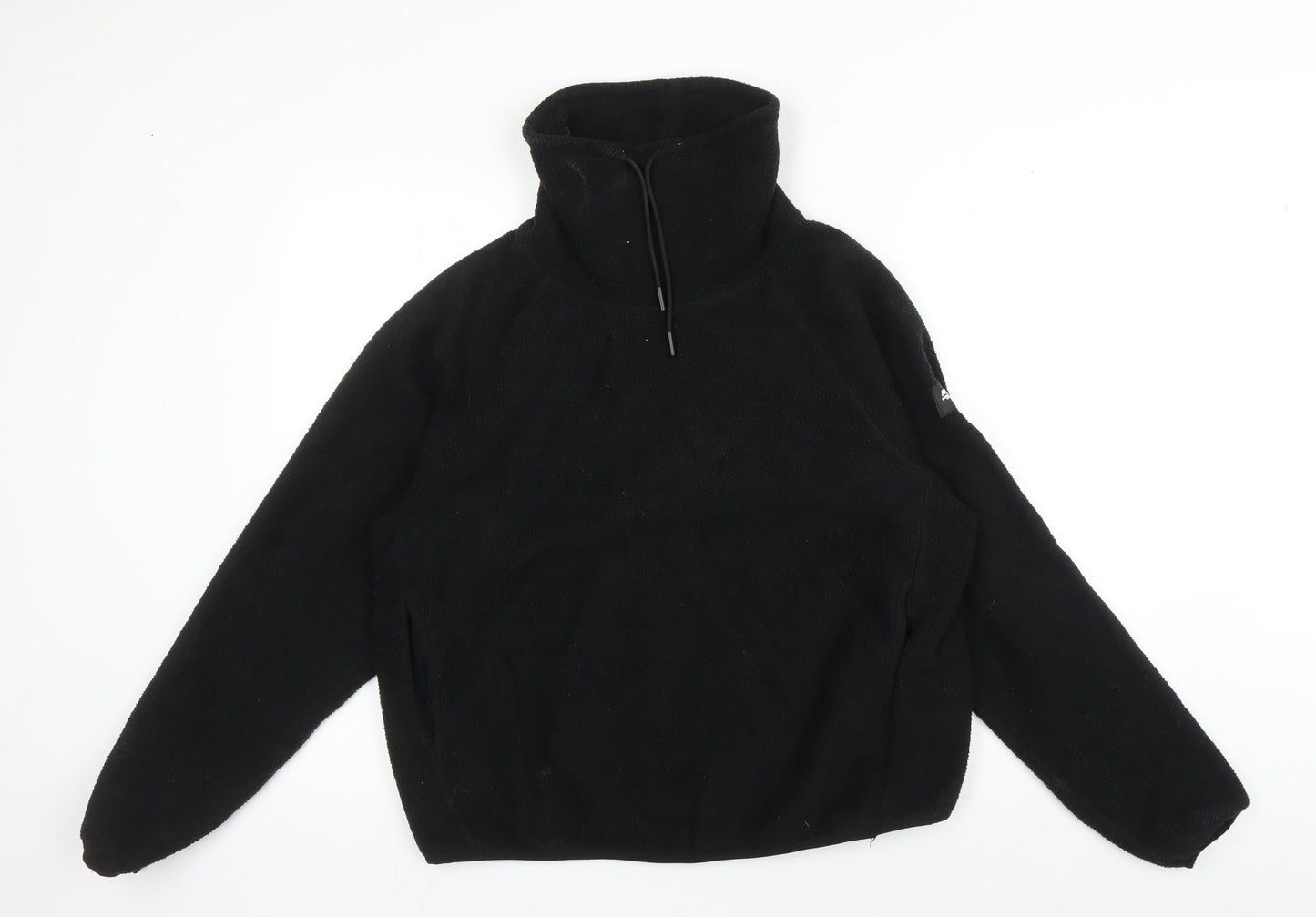 ASOS Black Fleece Pullover Sweatshirt UK 10