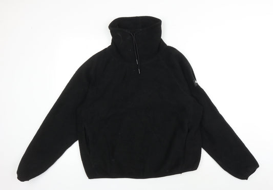 ASOS Black Fleece Pullover Sweatshirt UK 10