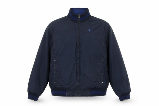 Parx Men's Blue Bomber Jacket - L, Casual Style
