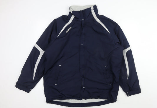 Errea Men's Blue Windbreaker Jacket L
