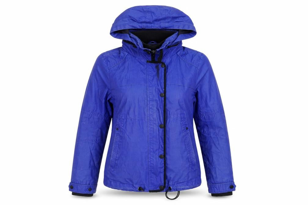 Next Women's Blue Hooded Jacket Size 12 - Casual Mid-Length