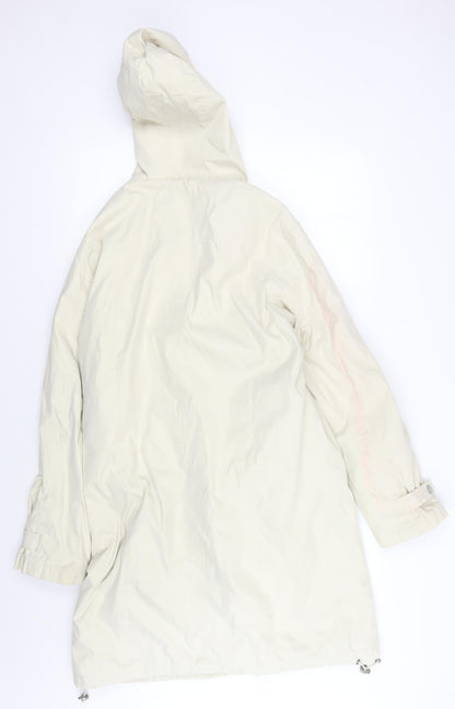 Per Una Women's Ivory Parka Coat Size 10