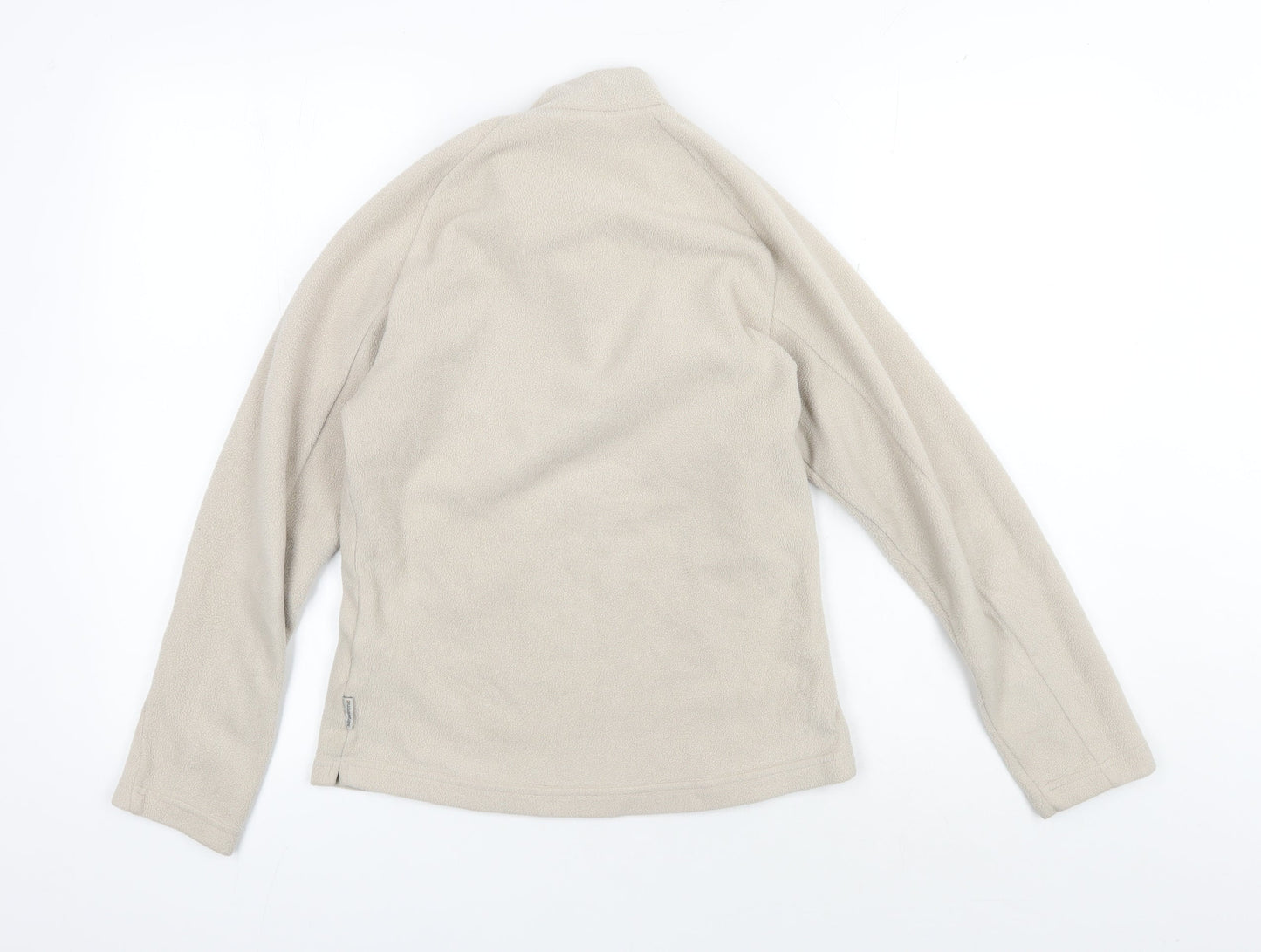 Quechua Women's Beige Henley Fleece Sweatshirt, Size 12
