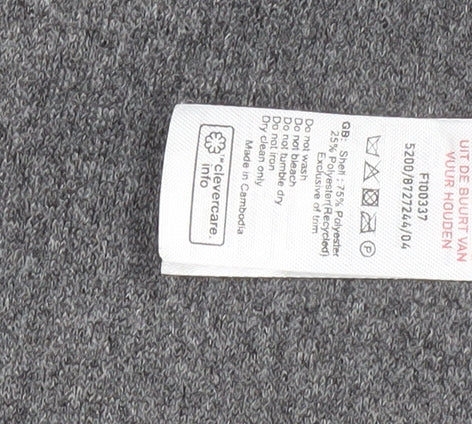 New Look Women's Grey Long Overcoat Size 8