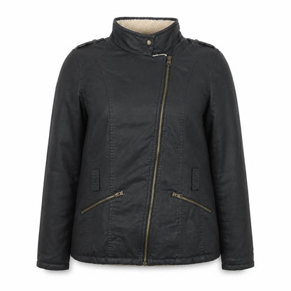 Marks & Spencer Women's Black Motorcycle Jacket Size 14