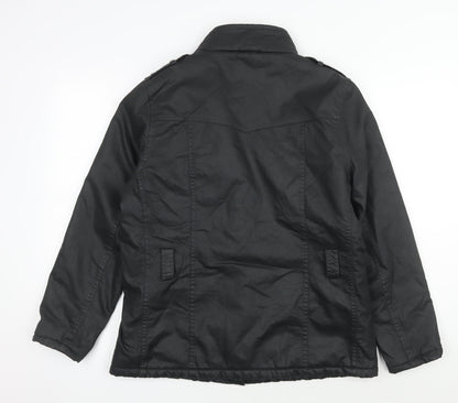 Marks & Spencer Women's Black Motorcycle Jacket Size 14
