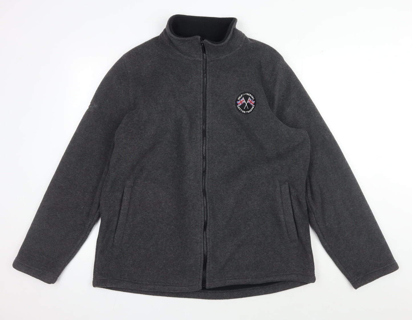 Cotton Traders Men's Grey Full Zip Jacket L