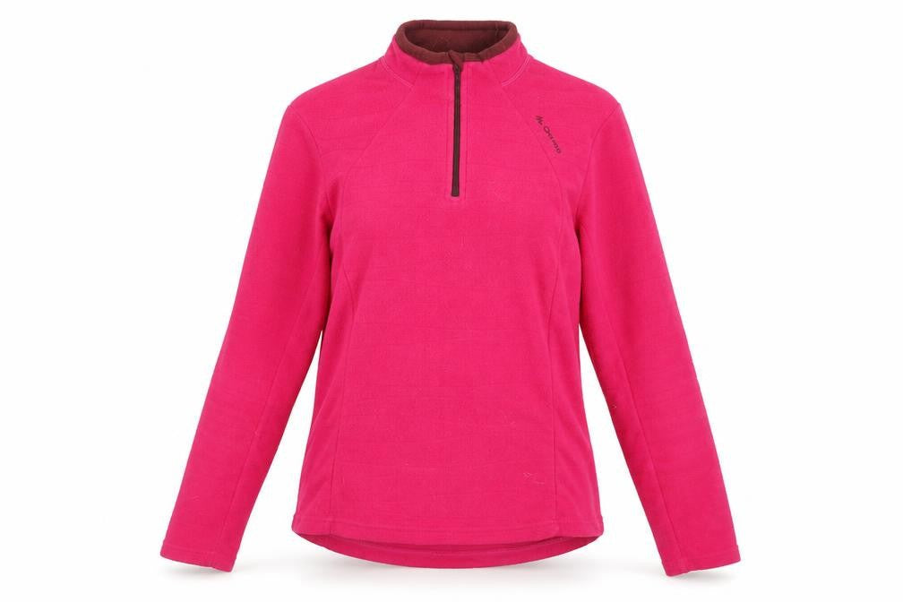 Decathlon Women's Pink Fleece Sweatshirt M