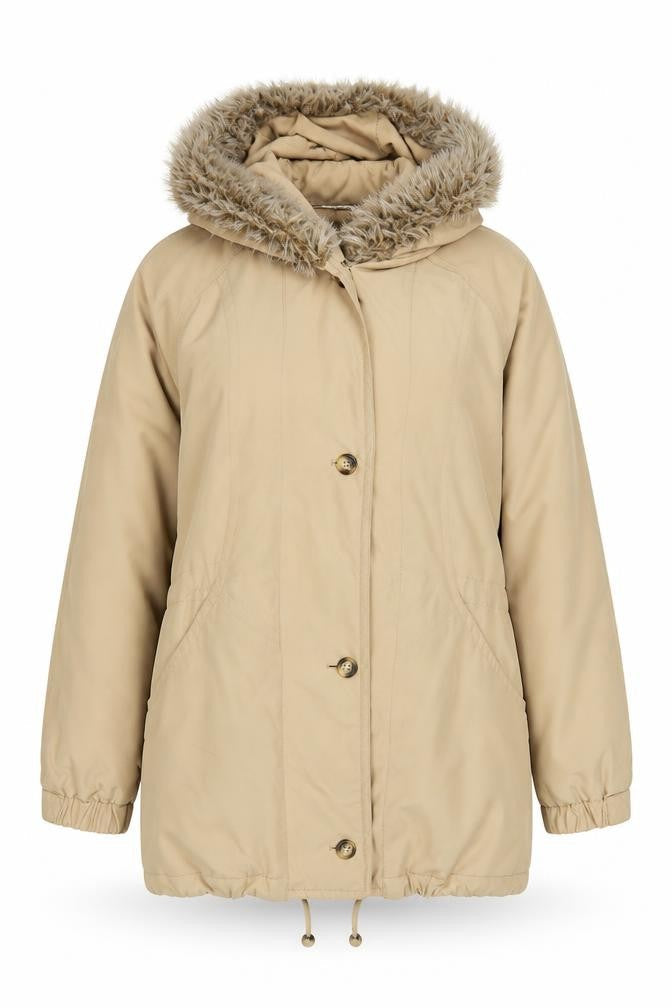 Marks & Spencer Women's Beige Parka Jacket Size 12