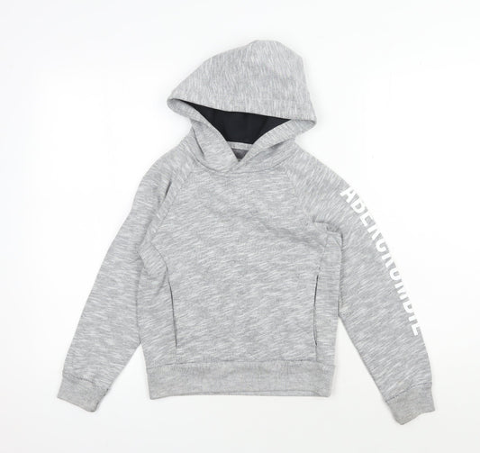 Abercrombie Kids Grey Pullover Hoodie for Boys 7-8 Years