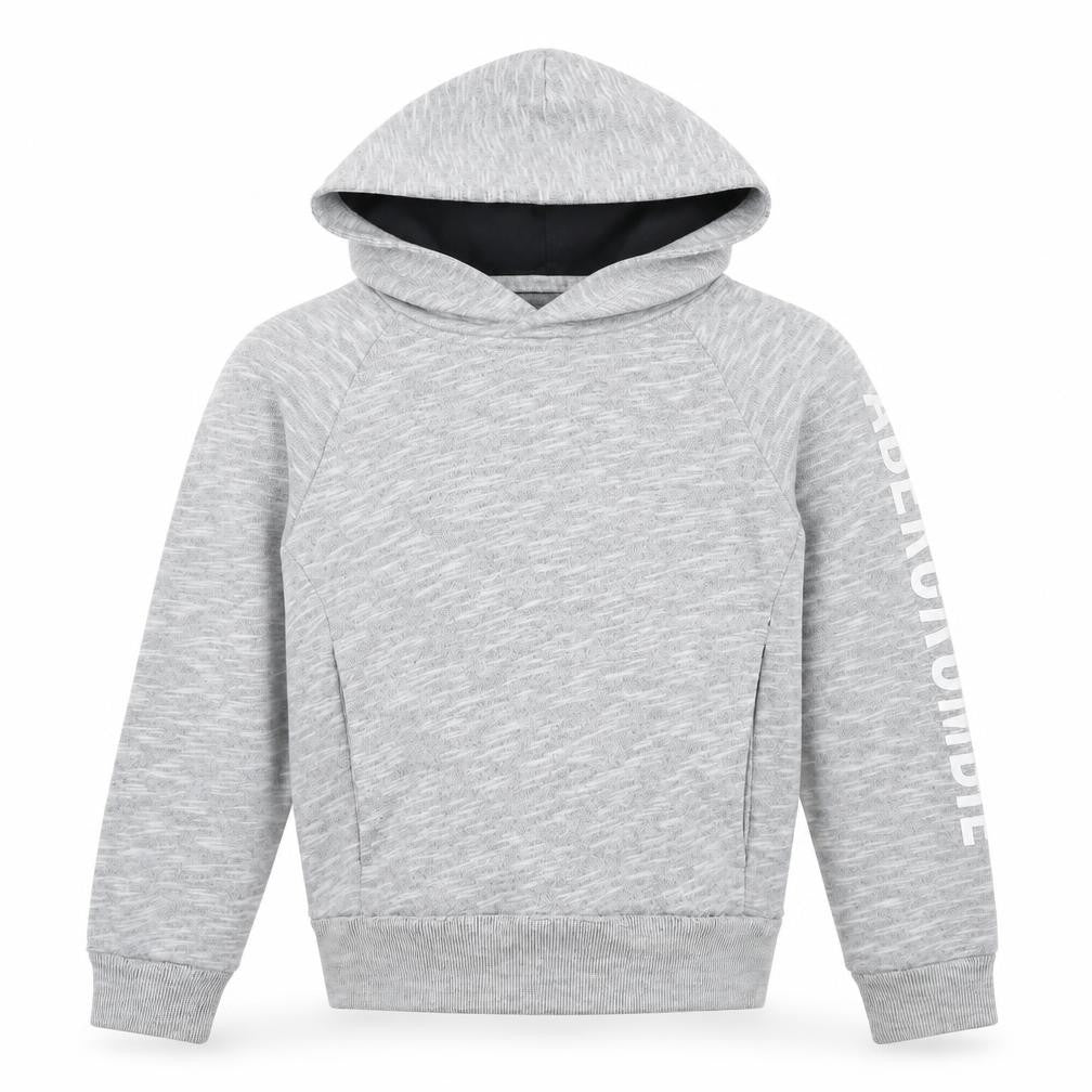 Abercrombie & Fitch Kids Grey Pullover Hoodie for Boys 7-8 Years