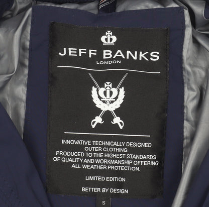 Jeff Banks Men's Blue Softshell Jacket Size S