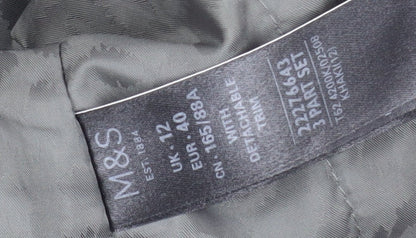 Marks & Spencer Women's Green Parka - Size 12