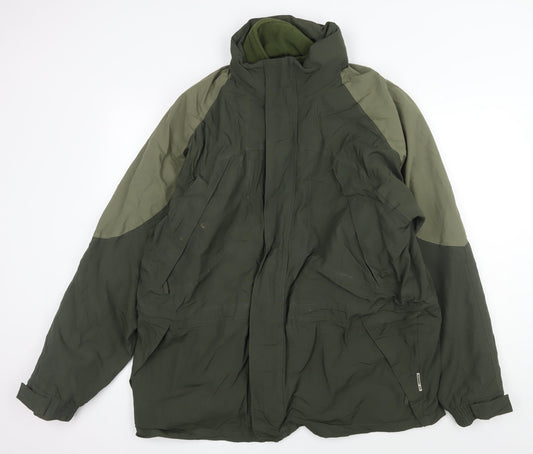 Tayberry Men's Green Basic Jacket L - Autumn/Winter Casual