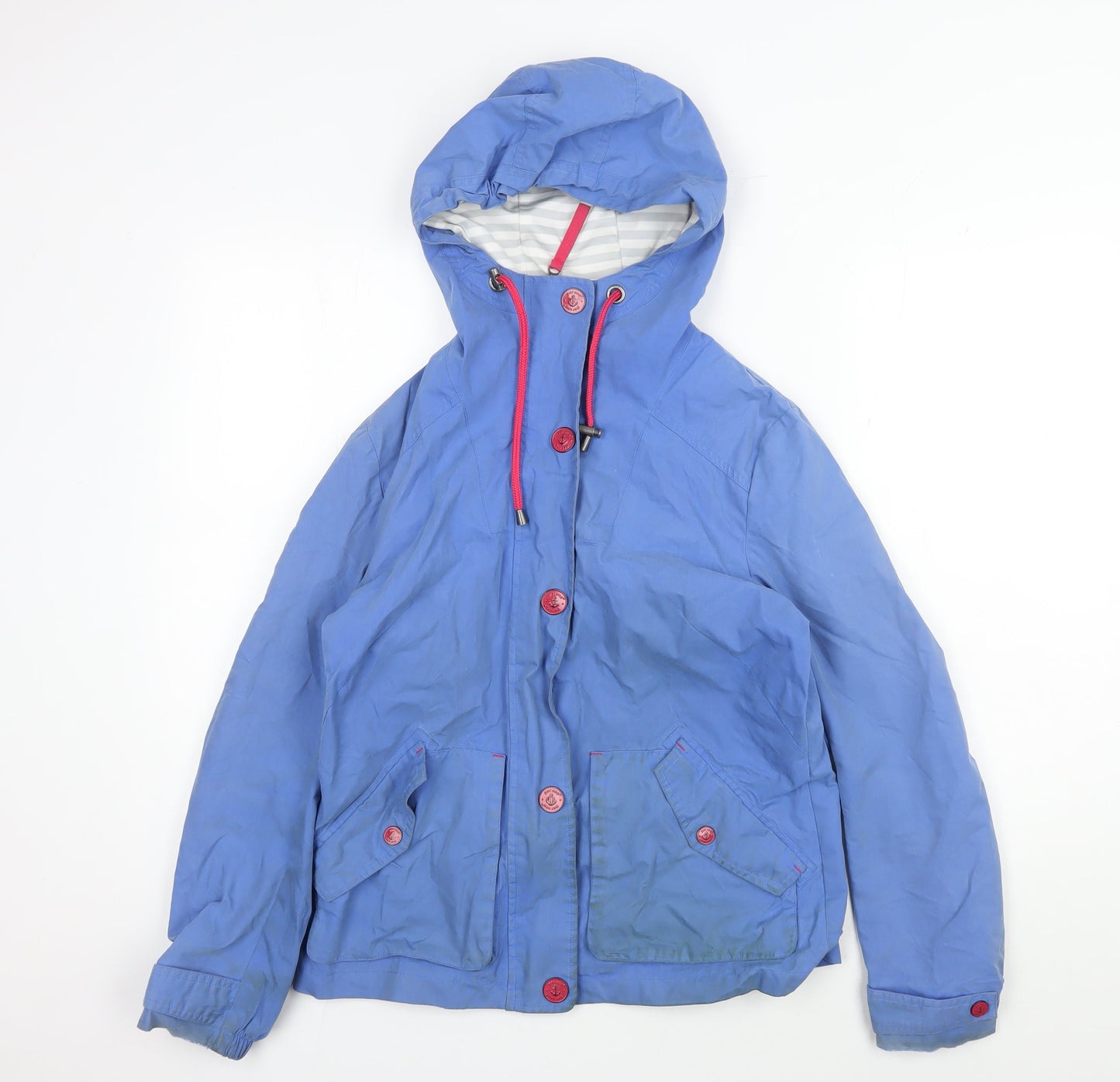 Marks and Spencer Women's Blue Windbreaker Jacket Size 8