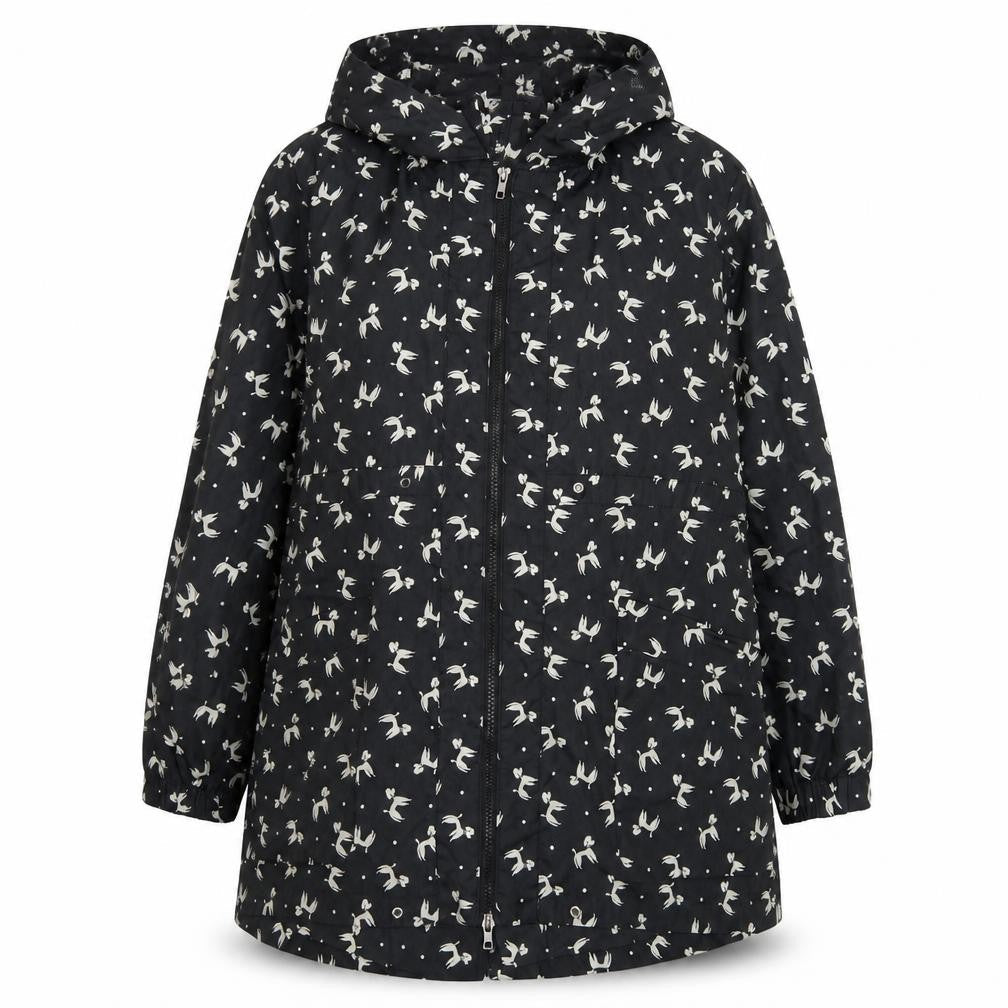 Louche Women's Black Animal Print Hooded Jacket M