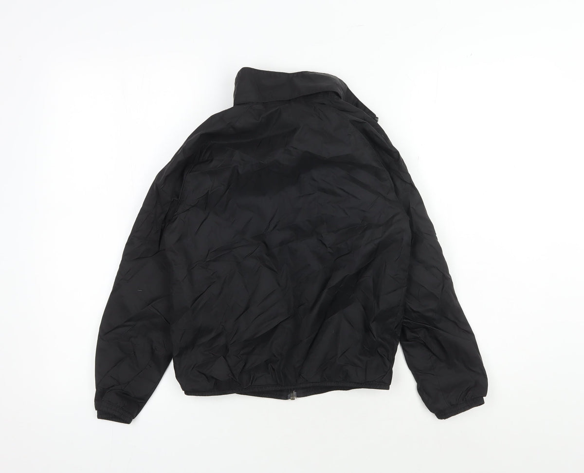 Back view of Puma boys’ black track jacket 9-10 years sportswear