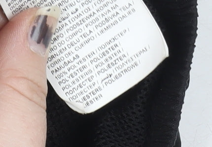 Close-up detail of Puma boys’ black track jacket 9-10 years sportswear