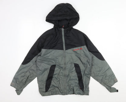 Hawk Womens Black Grey XS Windbreaker Jacket
