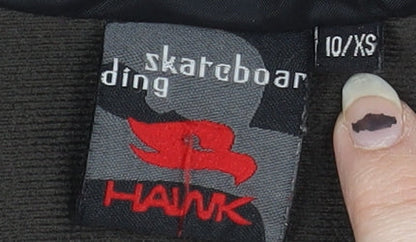 Hawk Womens Black Grey XS Windbreaker Jacket