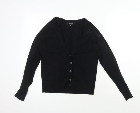 New Look Women's Black Cardigan, Size 10, Viscose Blend