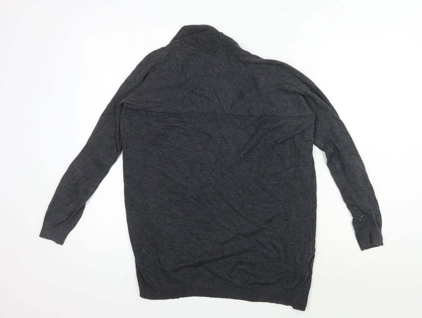 Mango Women's Grey Cardigan, Size S, Long Sleeve