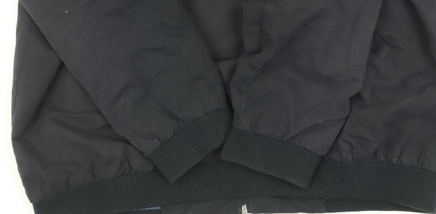 Lincoln Men's Black Bomber Jacket L Casual