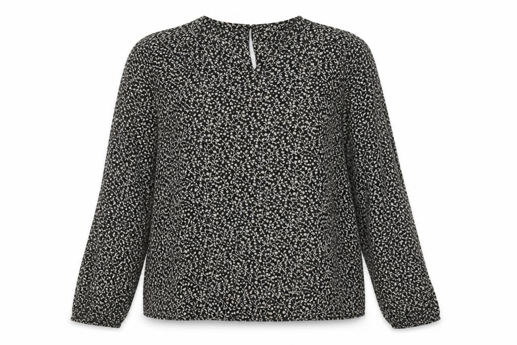 Whistles Women's Black Floral Blouse Size 12