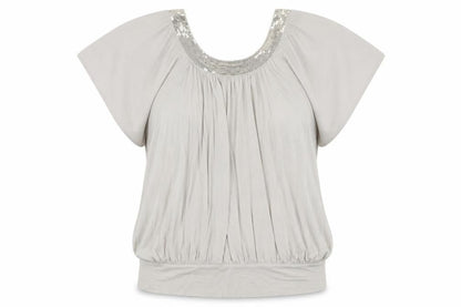 Debenhams Women's Grey Sequin Blouse