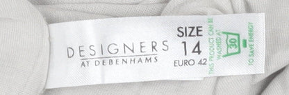 Debenhams Women's Grey Sequin Blouse