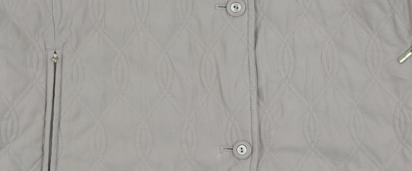 Eastex Women's Beige Quilted Coat - Size 18, Casual