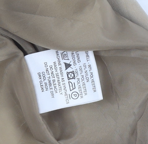Eastex Women's Beige Quilted Coat - Size 18, Casual