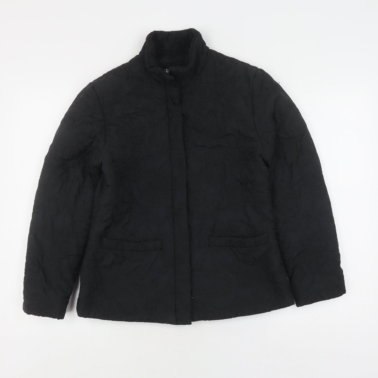 Per Una Women's Black Quilted Jacket Size S
