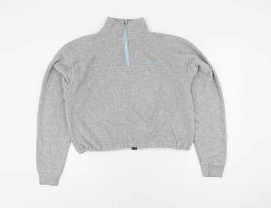 Urban Unisex Grey Fleece Sweatshirt M Zip Casual