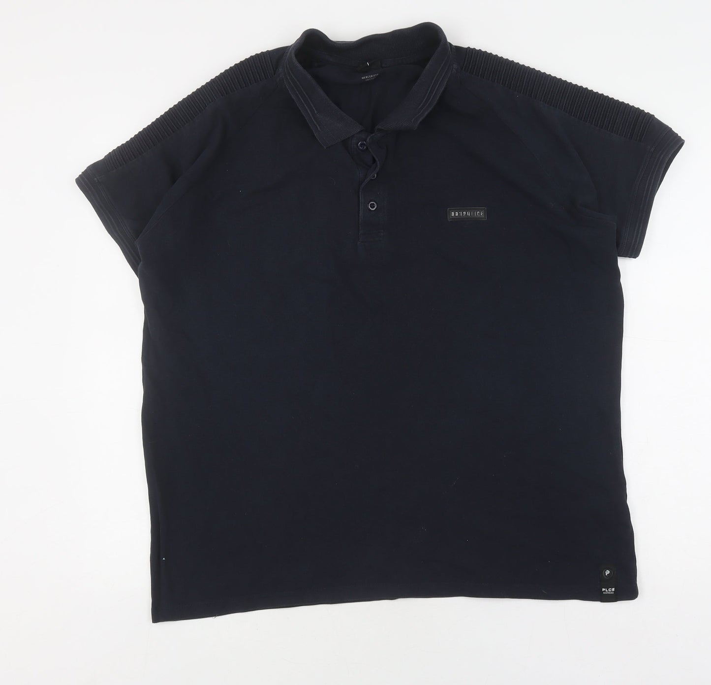 883 Police Men's Black XL Polo Shirt - Short Sleeve, Logo
