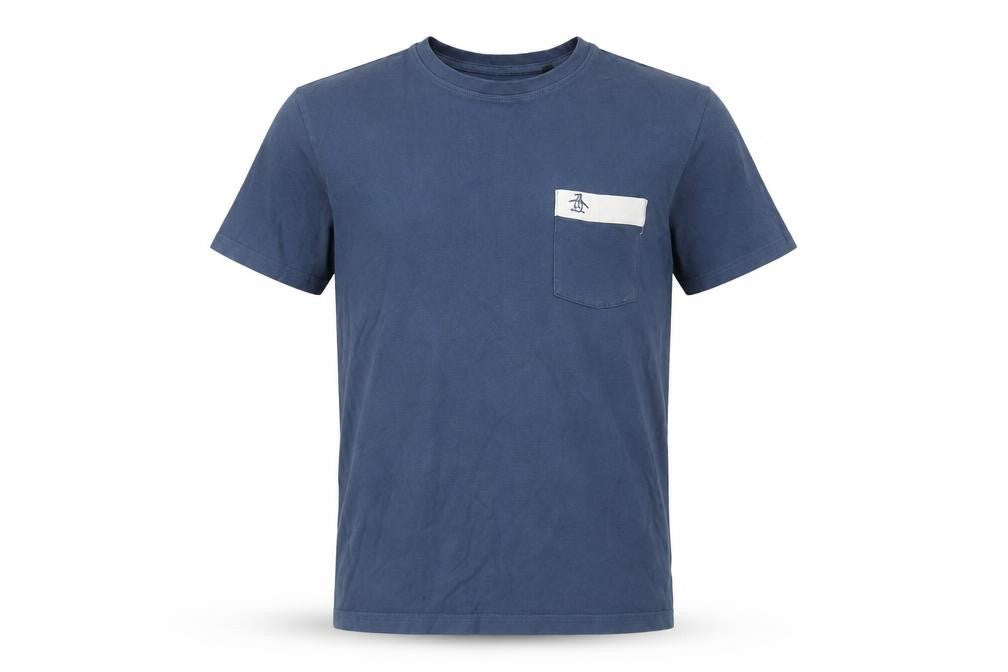 Original Penguin Men's Blue Crew Neck T-Shirt - Size M