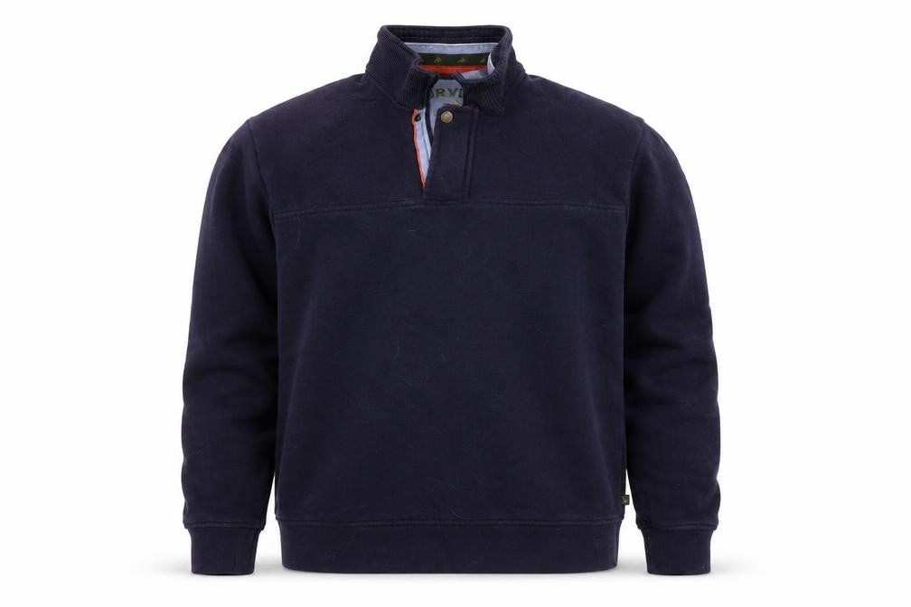 Orvis Mens Blue Pullover Sweatshirt S - Stylish & Comfortable