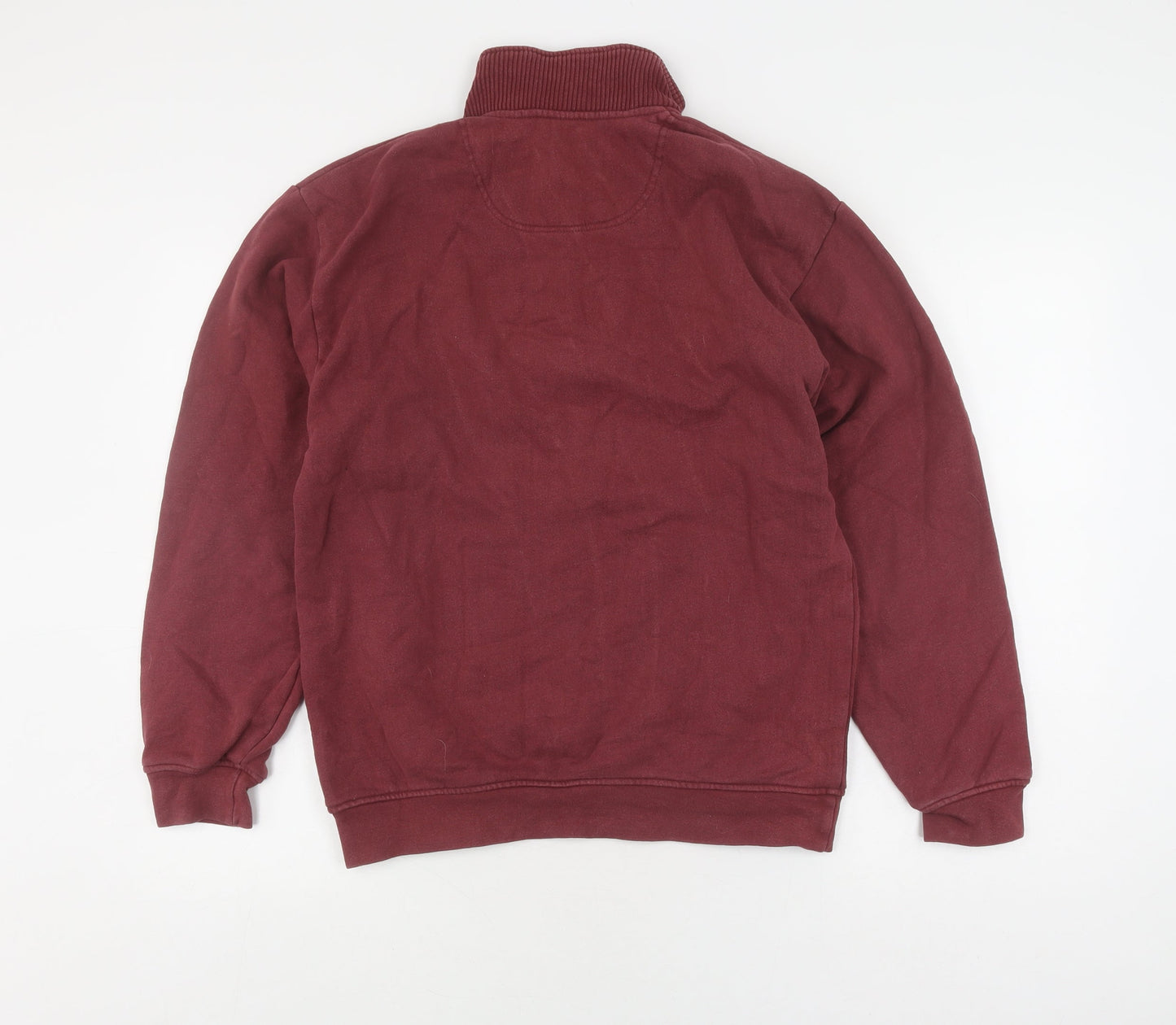 Orvis Men's Red Pullover Sweatshirt, Size S, Mock Neck