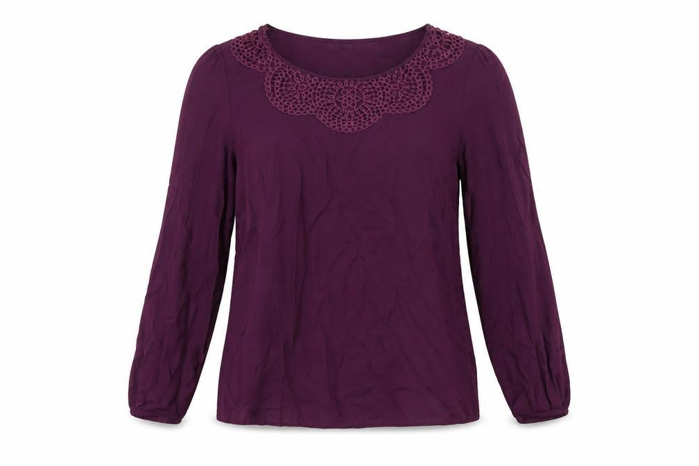 Boden Women's Purple Long Sleeve Tunic Blouse, Size 12