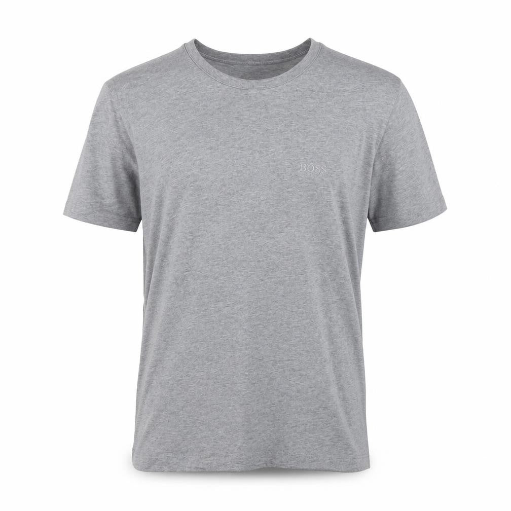 Hugo Boss Men's Grey Cotton T-Shirt, Size S, Short Sleeve
