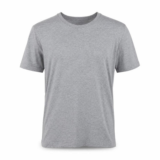 Hugo Boss Men's Grey Cotton T-Shirt, Size S, Short Sleeve