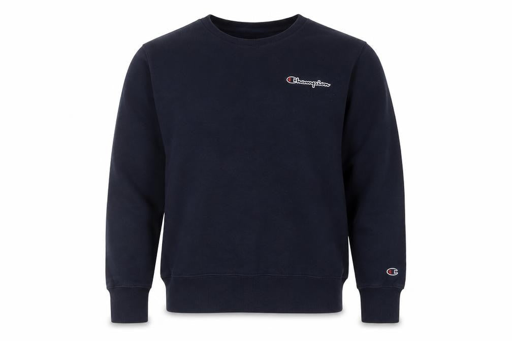 Champion Blue Unisex Sweatshirt Small Pullover Logo