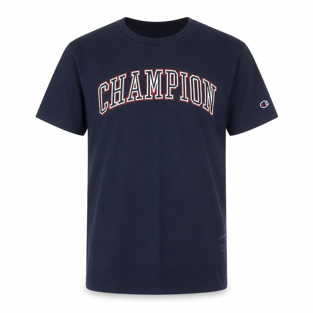 Champion Men's Blue Small T-Shirt, Embroidered Logo
