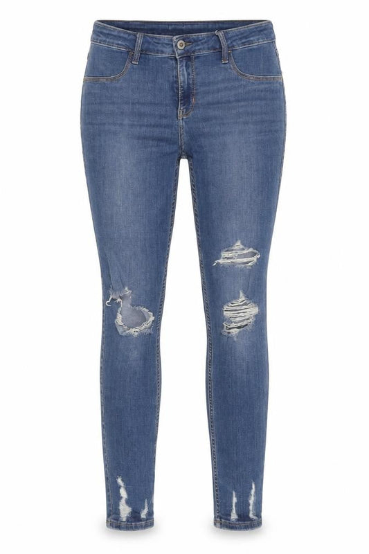 Hollister Women's Blue Distressed Jegging Jeans Size 9