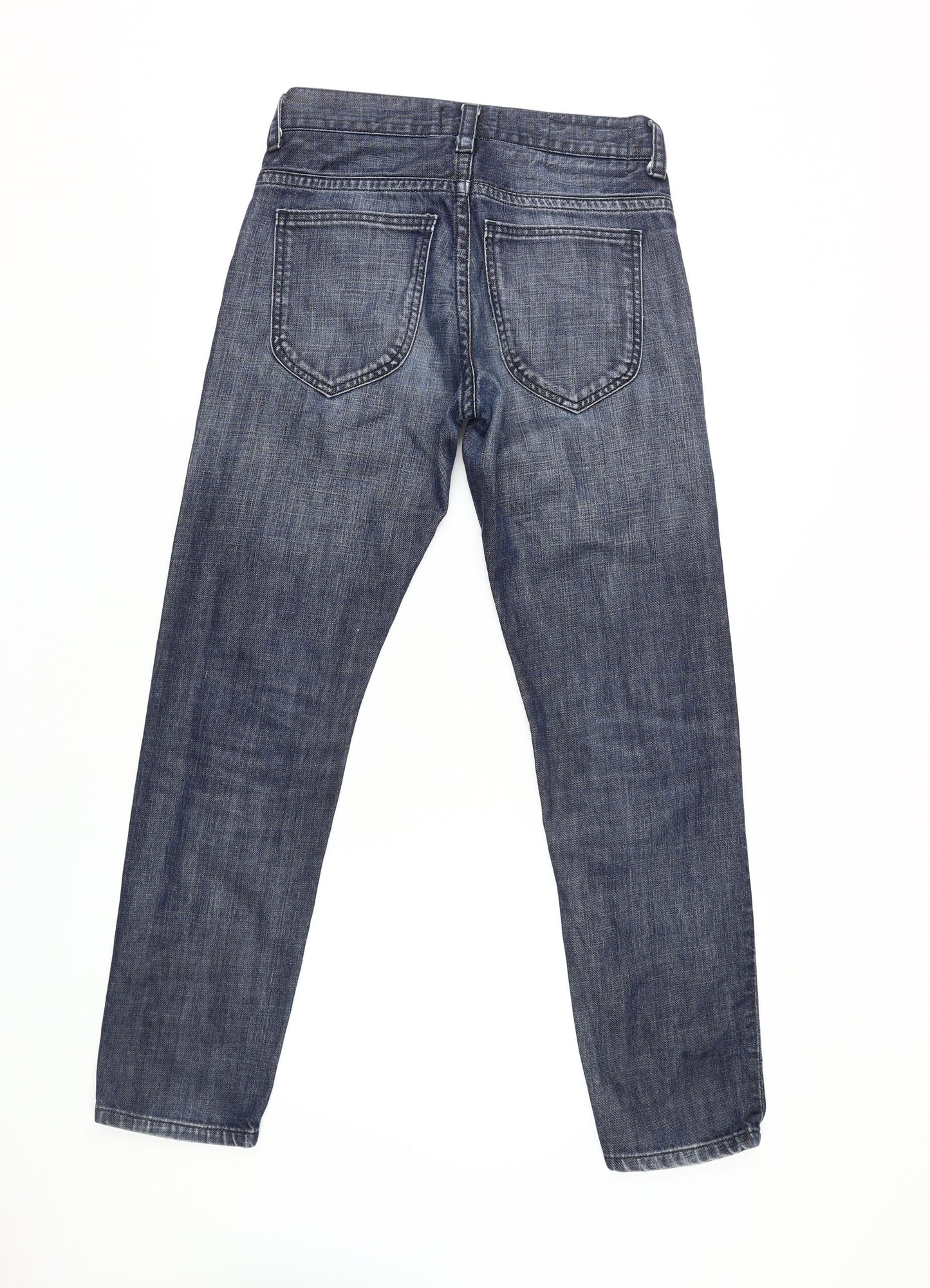 Marks and Spencer Men's Blue Straight Leg Jeans M
