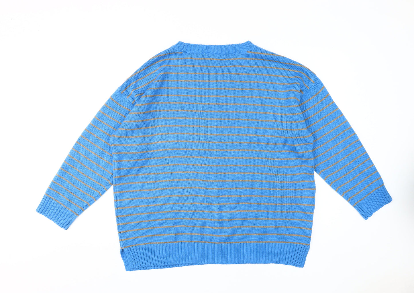 Next Women's Blue Striped Pullover Jumper Size 18