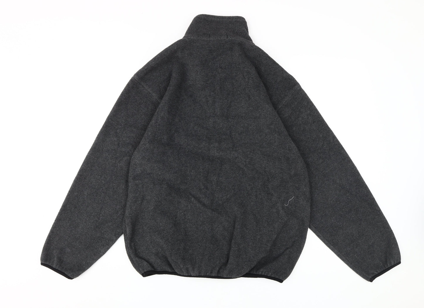 Giordano Men's Grey 1/4 Zip Fleece Jacket M